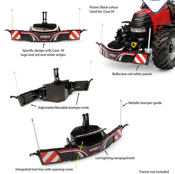 Tractorbumper Safetyweight 800kg Case IH version - 1:32
